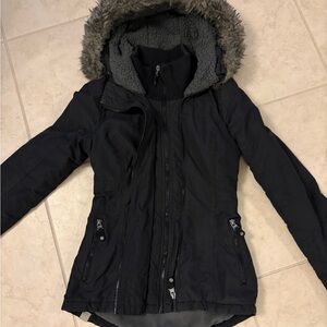 Bench Women's Black Hooded Ski Jacket